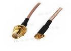 Brass MMCX RF Coaxial Connectors SMA Female To MMCX Male Adapter
