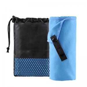 China dry fit sport towel portable sport towel microfiber with mesh bag quick drying gym towel wholesale