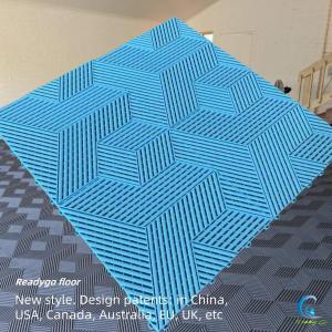 China 400x400 Grey Garage Floor Tiles Matte Finish Interlock Installation wholesale