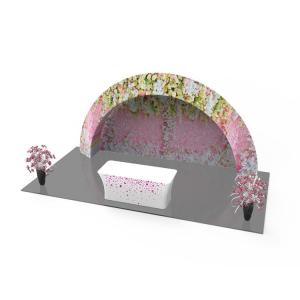 China 3D Triangular Archway Fabric Trade Show Booth Show Displays For Exhibition wholesale
