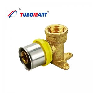 China Commercial Brass Pex Tube Connectors 16mm - 32mm Pex Tubing Compression Fittings wholesale