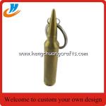 Imprinted bullet beer opener key tags, bespoke bullet bottle can opener key ring