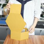Professional Customization Golden Hexagon Video Packaging Box 7 Inch LCD Display