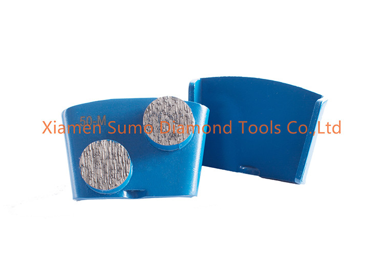 Rigid HTC Diamond Tooling Double Buttons Segment For HTC Floor Grinder
