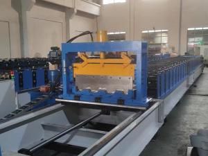 China 0.8-1.2mm 2'' 3'' Composite Deck Floor Roll Forming Machine Galvanized Steel Metal on sale