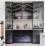 Wood Style PANEL Wine Bar Display for Living Room Luxury Home Furniture Modern