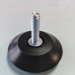14mm Height Furniture Replacement Legs M6X25mm Leveling Swivel SS Adjustable