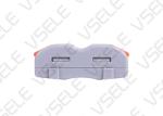 PC PA66 Compact Splicing Connectors Gray Body Orange Handle Colored