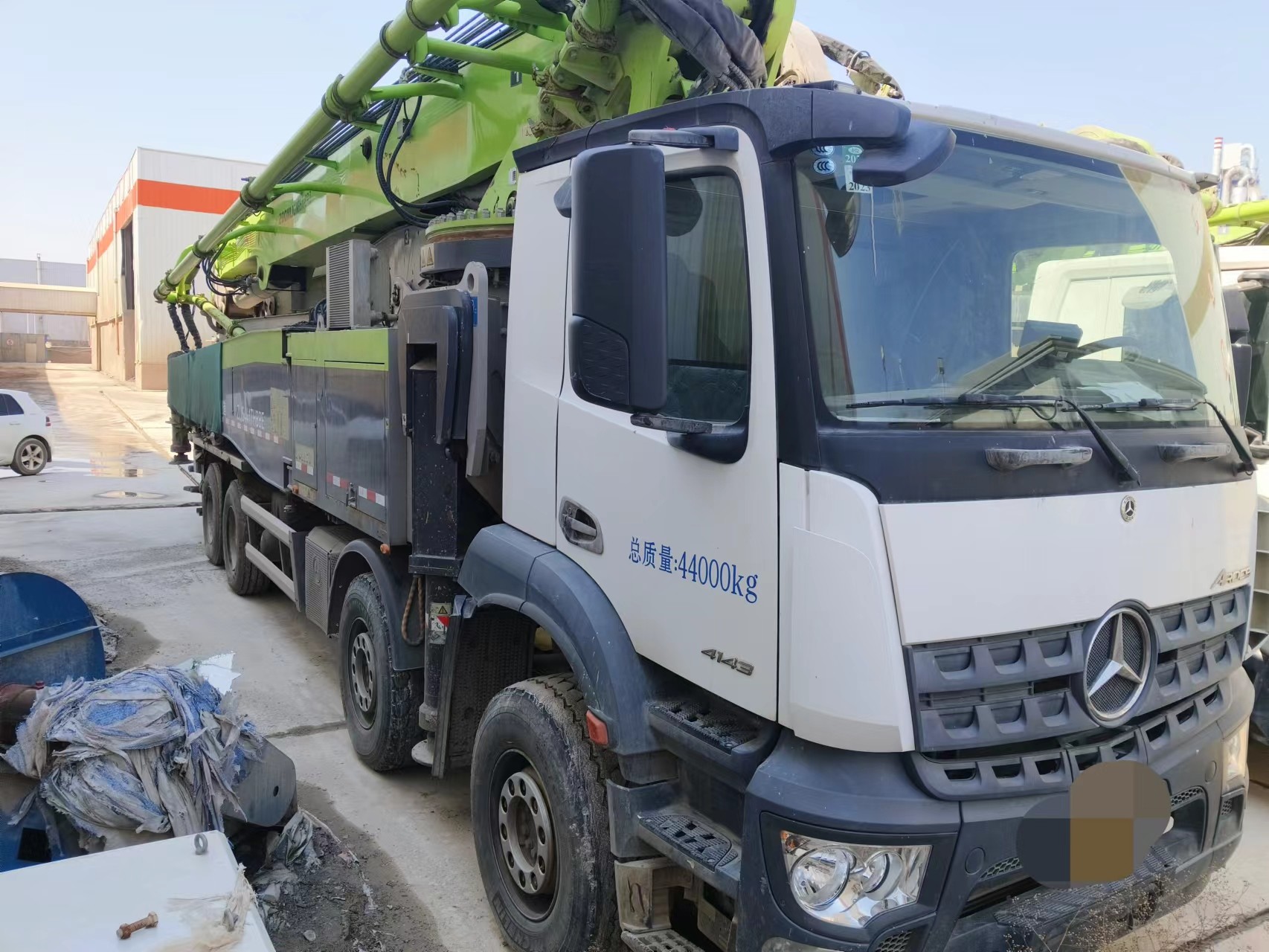 2021 concrete pump truck 62m automatic transmission easy to operate, National V emission standard