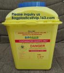 OEM 3l 5l 10l 12l 21l 22l yellow hospital biohazard medical needle disposal
