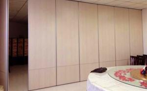 China Banquet Hall Movable Wall Partitions , Melamine Surface Sliding Acoustic Room Divider wholesale