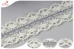 White Webbing Supporting Customize Cotton Lace Trim Ribbon Lace For Women Dress