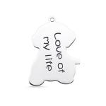 0.87in 2.2cm Custom Silver Necklaces S925 Trendy Personalized Dog Tag Necklace