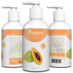 China Private Label Kojic Acid Natural formula Organic Papaya Skin Whitening Moisturizing body Lotion 120ml wholesale