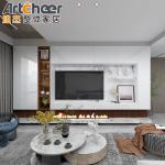 High Grade E1 Wooden TV Cabinets Furniture Designs for Modern Living Room Wall