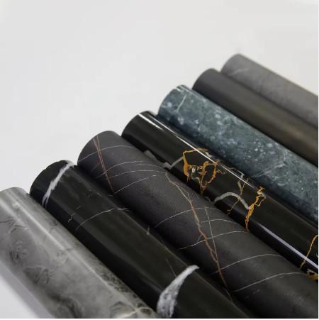 Customized Marble Design PVC Furniture Foil Roll For Lamination, Vacuum Press,