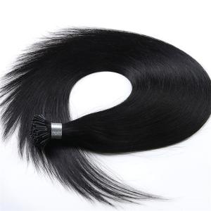 China Pre Bonded Long 1 Clip Hair Extensions Double Drawn Silky Straight Wave wholesale