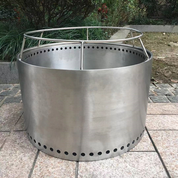 Stainless Steel Portable Pellet Smokeless Fire Pit 22 Inch Camp Stove