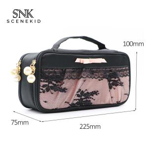 China Customizable Large Capacity Foldabel Handbag Lace Toiletry Makeup Bag wholesale