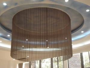 China Flame Resistant Wire Mesh Curtain Chain Link Fabrics Coil Drapery Decorative wholesale