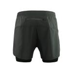 quick dry Wear Resistance Men'S Athletic Clothing Black Lined Running Shorts