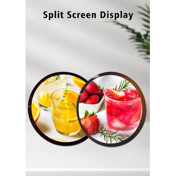 MJK 23.6 Inch 1280*1280 Touch LCD Display Android OS Based Circular Display Digital Signage for Shop Promotion Animation