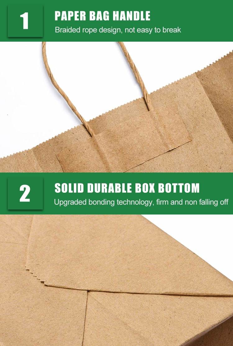 FSC Certified Kraft Paper Handbag For Clothing And Garment Packaging
