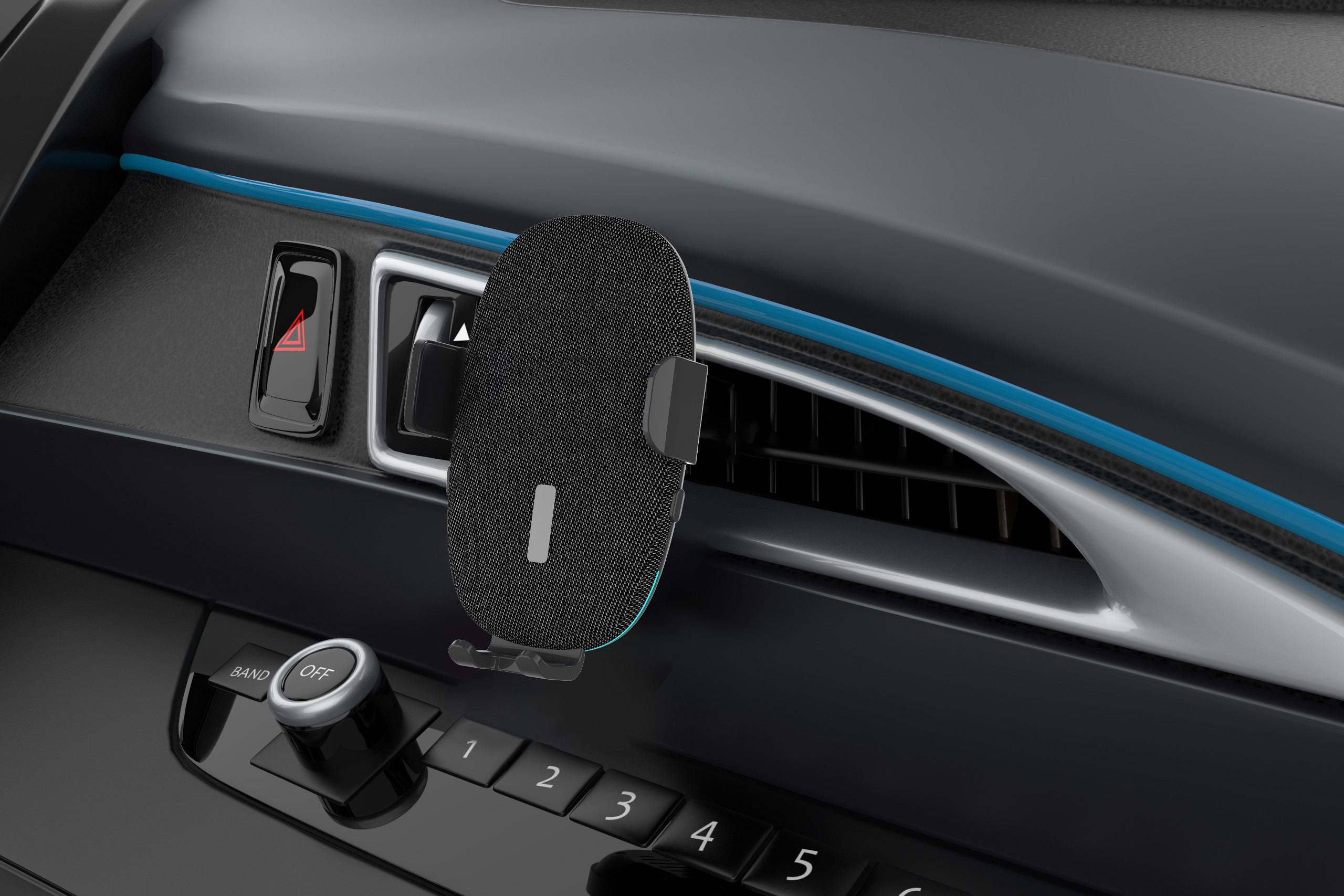 Air Vent Cloth Car Mount Phone Holder Black Car Mount Mobile Phone Holder