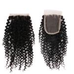 Natural Looking Brazilian Hair Closure With Natural Part 130% Standard Density