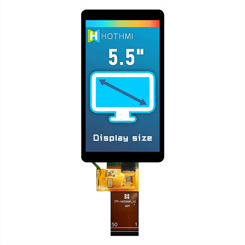 5.5 Inch 720x1280 TFT LCD Module IPS Display High Brightness Pcap Monitor