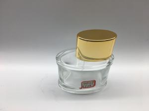 China Oem Gradient Luxury Perfume Bottle Electroplating UV With Metallic Gold Atomizer wholesale