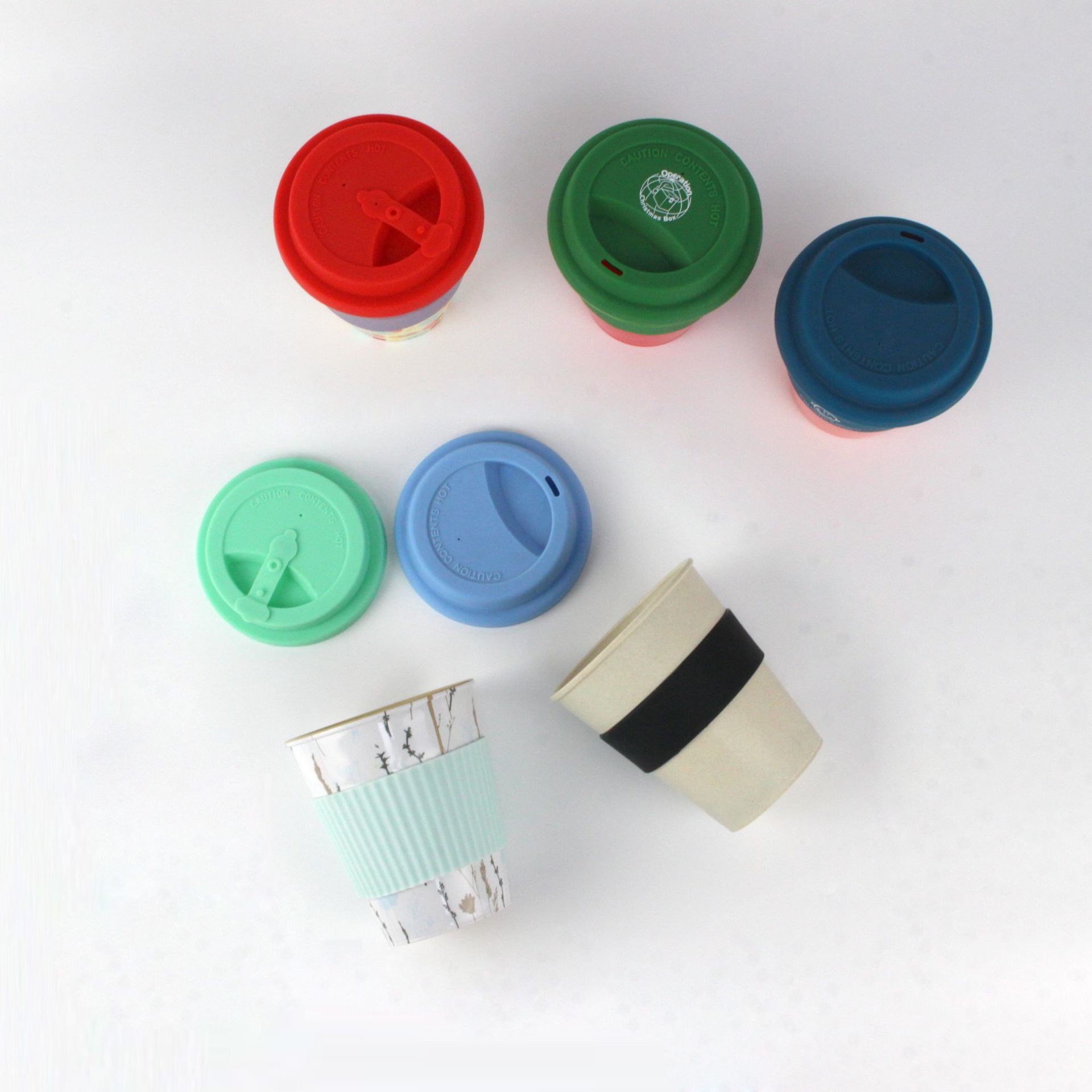 Silicone Drinking Lid Spill-Proof Cup Lids Reusable Coffee Mug Lids Coffee Cup Cover Silicone Hot Cup Lids Travel Lids