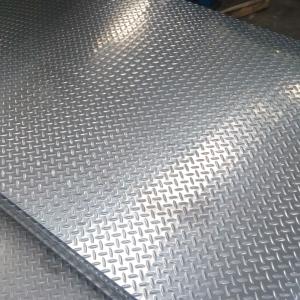 China Anti Slip Decorative Stainless Steel Checkered Plate 1250 1500mm wholesale