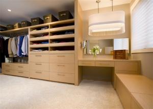 China Furniture Walk In Closet Wardrobe MDF Material Melamine Easy Installation wholesale