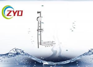 China Silver Bathroom Shower Aluminuim Tube Chrome Plated Finish Surface wholesale