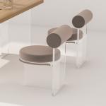 Space Saving Custom Acrylic Furniture Acrylic Makeup Chair Lucite Dining Chairs