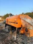 Semi Dry Shotcrete Concrete Trailer Pumps Lager Scale Sany 8m Sup3 Per Hour