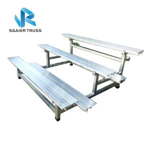 China Seating Steel / Aluminum Stadium Bleachers Adjustable Height Customized Color wholesale