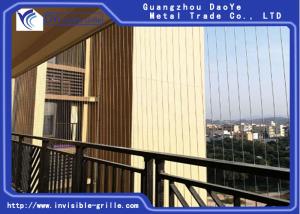 China Highly Durable Invisible Ss Grill For Balcony Modern &amp; Beautiful Designs wholesale