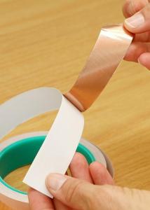 China 0.1mm 25mm Conductive Adhesive Copper Tape Double Sided Adhesive Thermal Conductive Tape on sale