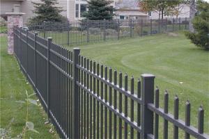 China Bamboo Imitation Tubular Steel Fence Aluminium Wrought Iron Fence Panels wholesale