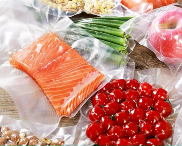 QS Frozen Food Hot Seal PE Hot Seal Plastic Bag Customize Brand 15cm*25cm