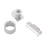 Square Buckle Bag Jewelry Parts with PVD Golden Plating and Tempering Heat