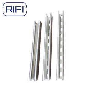 China Custom 2 Inch Galvanized C Channel 41x41 41x21 Gi Slotted Channel wholesale
