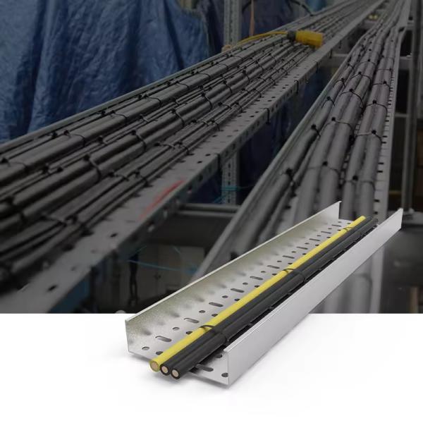 2-9m Length Rectangular Trough Cable Trays for Cable Support and Management