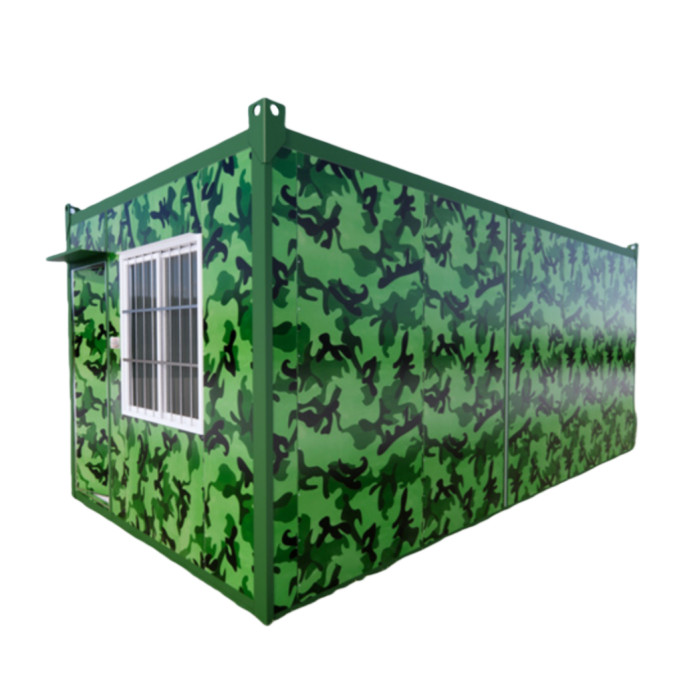 Modular Design Container Barracks Quick Assembly For Military Camp Environmental Friendliness