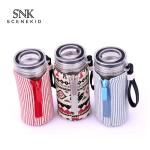 Zipper Closure Canvas 70*130mm Water Bottle Sleeve