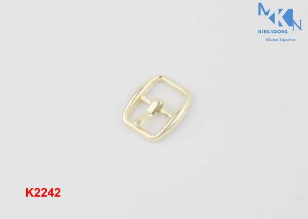 Fashion Design Shoe Strap Buckles Hardware 8mm Size Hand Polished With Plating