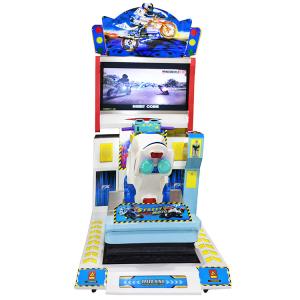 China 50HZ Street Moto Car Racing Arcade Machine Hardware Material For Amusement Park wholesale