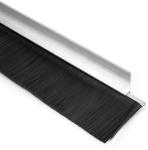 Metal Door Seal Nylon Brush Draught Excluder Strip Brush Fin Weatherstripping